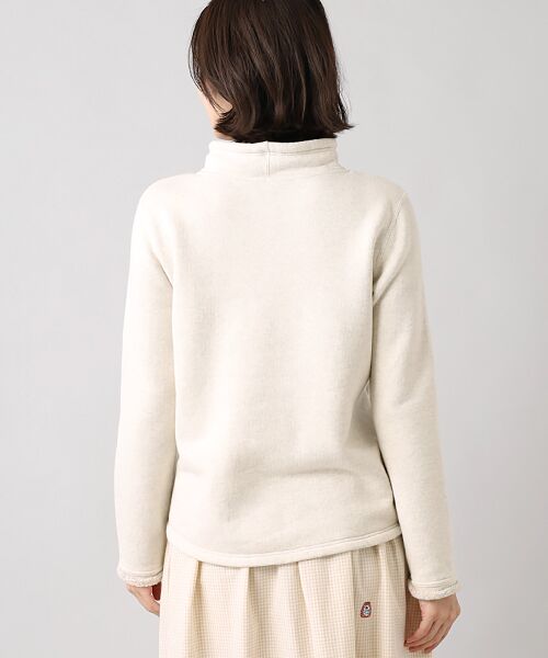 Mademoiselle NON NON / マドモアゼルノンノン スウェット | 30/-X30/-X10/-カラーネップ裏毛 ハイネックプルオーバー | 詳細9