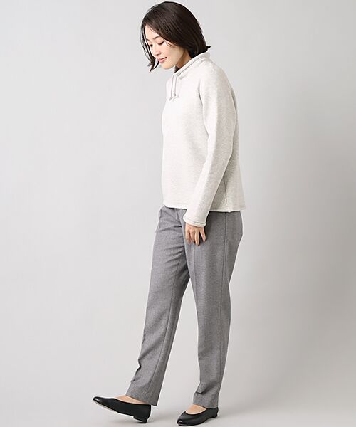 Mademoiselle NON NON / マドモアゼルノンノン スウェット | 30/-X30/-X10/-カラーネップ裏毛 ハイネックプルオーバー | 詳細14