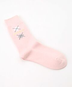 Mademoiselle NON NON / マドモアゼルノンノン ソックス | 綿コーマソックス　アーガイル柄