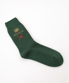 Mademoiselle NON NON / マドモアゼルノンノン ソックス | 綿コーマソックス　アーガイル柄