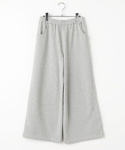 Mademoiselle NON NON/マドモアゼルノンノン クリア裏毛 スウェットガウチョパンツ TOPグレー F Mademoiselle NON NON/マドモアゼルノンノン クリア裏毛 スウェットガウチョパンツ TOPグレー F