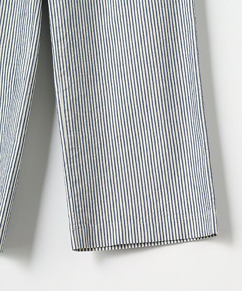 Mademoiselle NON NON / マドモアゼルノンノン その他パンツ | 綿麻ビスコースストレッチ ピケストライプパンツ[フルレングス] | 詳細4