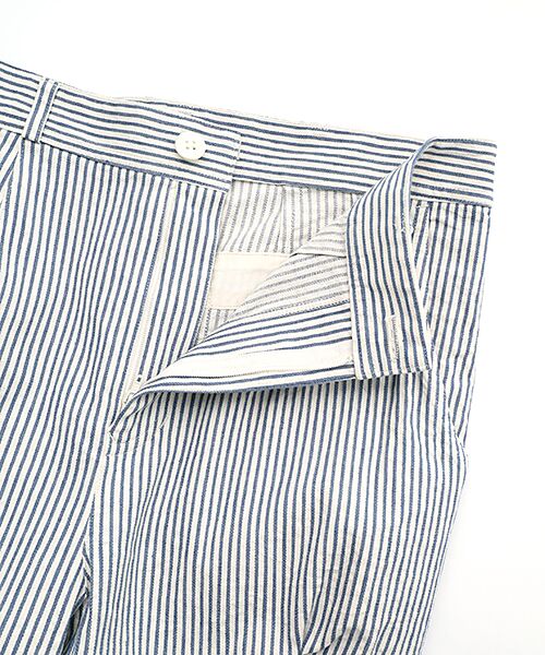 Mademoiselle NON NON / マドモアゼルノンノン その他パンツ | 綿麻ビスコースストレッチ ピケストライプパンツ[フルレングス] | 詳細5