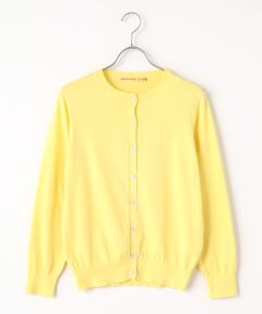 Mademoiselle NON NON / マドモアゼルノンノン カーディガン・ボレロ | SUVIN GOLD天竺 クルーネックカーディガン