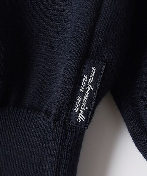 Mademoiselle NON NON / マドモアゼルノンノン カーディガン・ボレロ | SUVIN GOLD天竺 クルーネックカーディガン | 詳細7