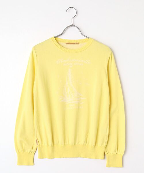 Mademoiselle NON NON / マドモアゼルノンノン ニット・セーター | SUVIN GOLD天竺 プレーティングニット（イエロー）