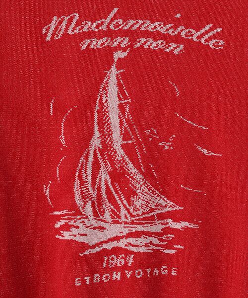 Mademoiselle NON NON / マドモアゼルノンノン ニット・セーター | SUVIN GOLD天竺 プレーティングニット | 詳細2