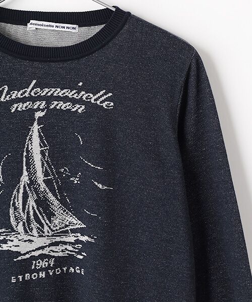 Mademoiselle NON NON / マドモアゼルノンノン ニット・セーター | SUVIN GOLD天竺 プレーティングニット | 詳細3