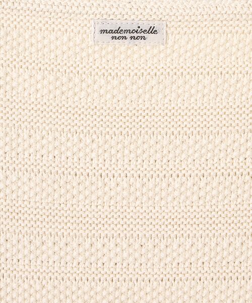 Mademoiselle NON NON / マドモアゼルノンノン Tシャツ | リンクスボーダー ボートネックTシャツ | 詳細4