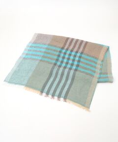 Mademoiselle NON NON / マドモアゼルノンノン マフラー・ショール・スヌード・ストール | <MA.AL.BI>GREEN CHECK STOLE