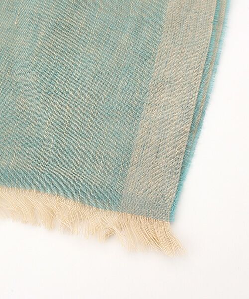 Mademoiselle NON NON / マドモアゼルノンノン マフラー・ショール・スヌード・ストール | <MA.AL.BI>GREEN CHECK STOLE | 詳細2