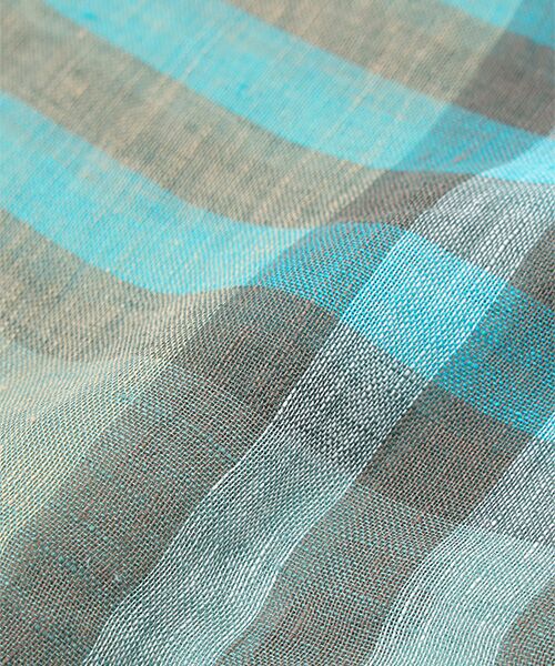 Mademoiselle NON NON / マドモアゼルノンノン マフラー・ショール・スヌード・ストール | <MA.AL.BI>GREEN CHECK STOLE | 詳細3