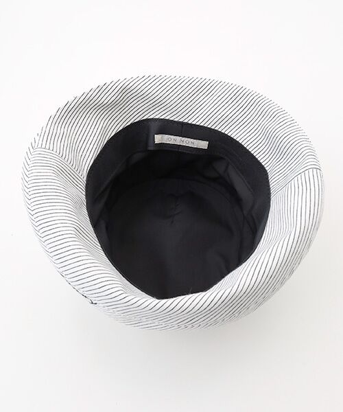 Mademoiselle NON NON / マドモアゼルノンノン ハット | ヒッコリーストライプ クロシュハット | 詳細3