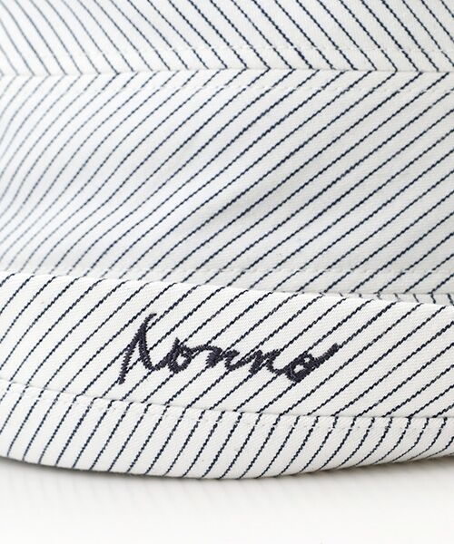 Mademoiselle NON NON / マドモアゼルノンノン ハット | ヒッコリーストライプ クロシュハット | 詳細4