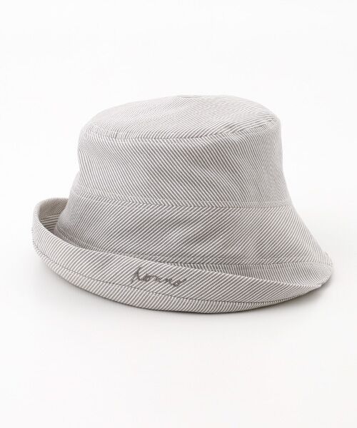 Mademoiselle NON NON / マドモアゼルノンノン ハット | ヒッコリーストライプ クロシュハット（ベージュ）