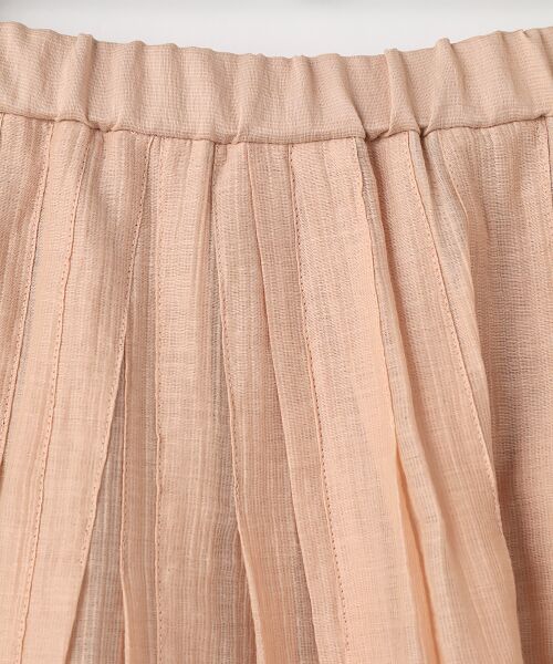Mademoiselle NON NON / マドモアゼルノンノン ロング・マキシ丈スカート | ナイロン/コットン楊柳 ランダムタックロングスカート | 詳細1