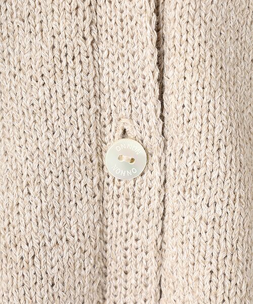 Mademoiselle NON NON / マドモアゼルノンノン カーディガン・ボレロ | 綿麻ミックスリリヤーン Vネックカーディガン | 詳細4