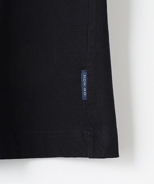 Mademoiselle NON NON / マドモアゼルノンノン Tシャツ | サイロプレミアム天竺ムジ＆ボーダー クルーネックTシャツ | 詳細3