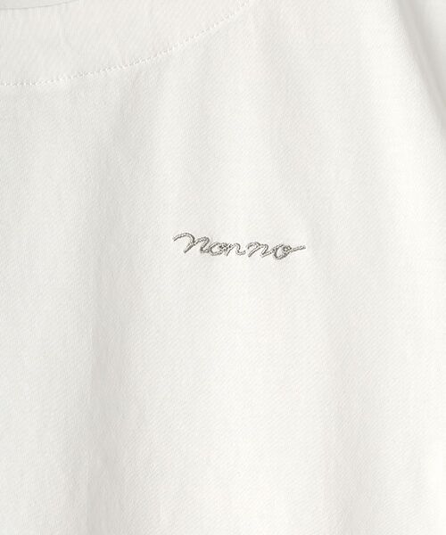 Mademoiselle NON NON / マドモアゼルノンノン Tシャツ | サイロプレミアム天竺ムジ＆ボーダー クルーネックTシャツ | 詳細5