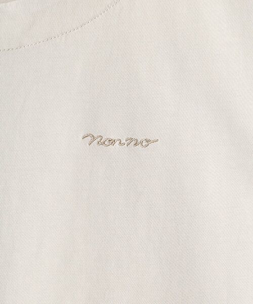 Mademoiselle NON NON / マドモアゼルノンノン Tシャツ | サイロプレミアム天竺ムジ＆ボーダー クルーネックTシャツ | 詳細6