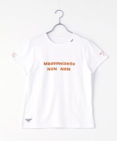 Mademoiselle NON NON / マドモアゼルノンノン Tシャツ | 天竺ロゴプリント半袖Tシャツ