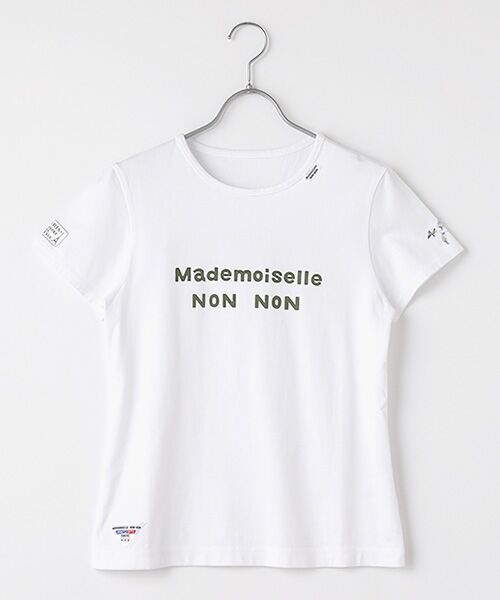 新品未使用！MademoiselleNONNON長袖Tシャツ2枚セット 天竺ロゴプリント半袖Tシャツ （Tシャツ）｜Mademoiselle NON