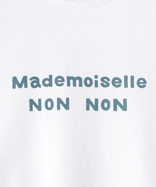美品　マドモアゼルノンノン　エッフェル塔　ロゴ刺繍　半袖Tシャツ 美品 マドモアゼルノンノン エッフェル塔 ロゴ刺繍 半袖Tシャツ