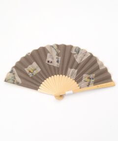 Mademoiselle NON NON / マドモアゼルノンノン その他小物 | リネンプリント ポストカード柄扇子