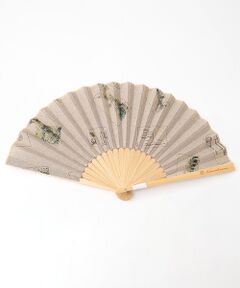 Mademoiselle NON NON / マドモアゼルノンノン その他小物 | リネンプリント ポストカード柄扇子