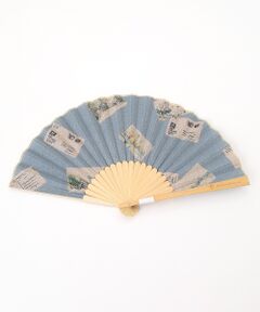 Mademoiselle NON NON / マドモアゼルノンノン その他小物 | リネンプリント ポストカード柄扇子