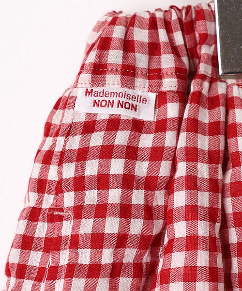 Mademoiselle NON NON / マドモアゼルノンノン ロング・マキシ丈ワンピース | シャーリングワッシャー チェック2段重ねスカート | 詳細1