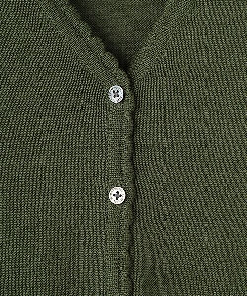 Mademoiselle NON NON / マドモアゼルノンノン カーディガン・ボレロ | ユーロリネン天竺 Vネックカーディガン | 詳細6