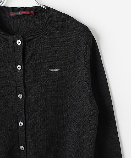Mademoiselle NON NON / マドモアゼルノンノン カーディガン・ボレロ | ユーロリネン天竺 クルーネックカーディガン | 詳細2