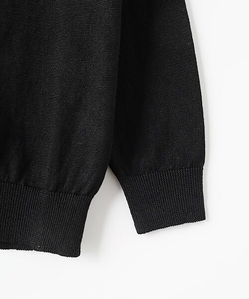 Mademoiselle NON NON / マドモアゼルノンノン カーディガン・ボレロ | ユーロリネン天竺 クルーネックカーディガン | 詳細3