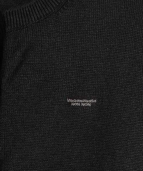 Mademoiselle NON NON / マドモアゼルノンノン カーディガン・ボレロ | ユーロリネン天竺 クルーネックカーディガン | 詳細4