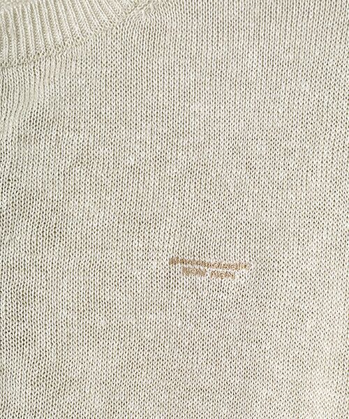 Mademoiselle NON NON / マドモアゼルノンノン カーディガン・ボレロ | ユーロリネン天竺 クルーネックカーディガン | 詳細6