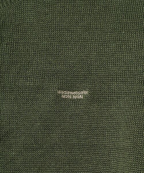 Mademoiselle NON NON / マドモアゼルノンノン カーディガン・ボレロ | ユーロリネン天竺 クルーネックカーディガン | 詳細7