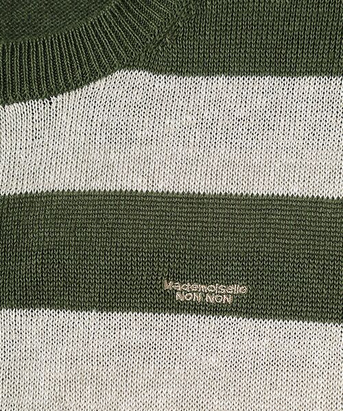 Mademoiselle NON NON / マドモアゼルノンノン カーディガン・ボレロ | ユーロリネン天竺 クルーネックカーディガン | 詳細10