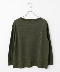 Mademoiselle NON NON / マドモアゼルノンノン ニット・セーター | ユーロリネン天竺 ボートネックニット