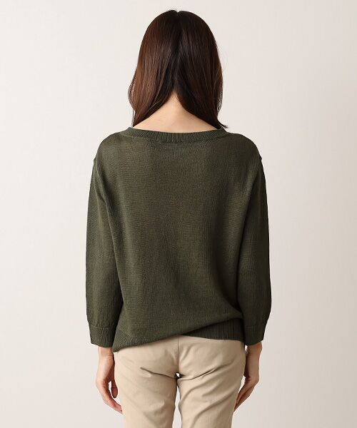 Mademoiselle NON NON / マドモアゼルノンノン ニット・セーター | ユーロリネン天竺 ボートネックニット | 詳細5