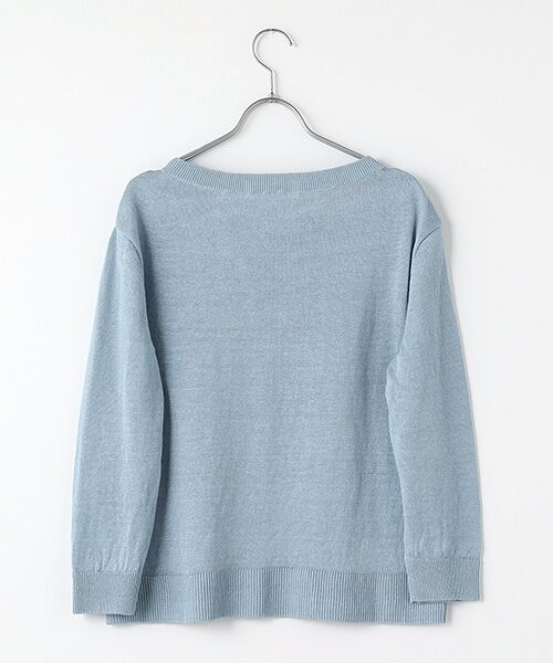 Mademoiselle NON NON / マドモアゼルノンノン ニット・セーター | ユーロリネン天竺 ボートネックニット | 詳細5