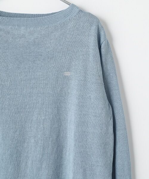 Mademoiselle NON NON / マドモアゼルノンノン ニット・セーター | ユーロリネン天竺 ボートネックニット | 詳細6