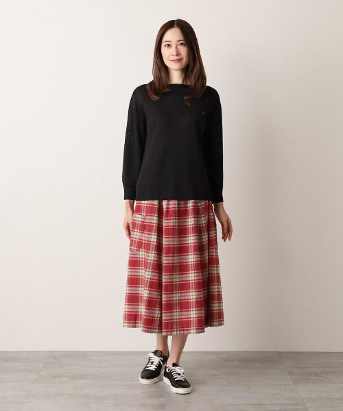 Mademoiselle NON NON / マドモアゼルノンノン ニット・セーター | ユーロリネン天竺 ボートネックニット | 詳細16