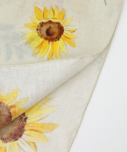 Mademoiselle NON NON / マドモアゼルノンノン バンダナ・スカーフ | サンフラワー柄ストール | 詳細2