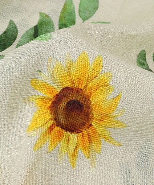 Mademoiselle NON NON / マドモアゼルノンノン バンダナ・スカーフ | サンフラワー柄ストール | 詳細3