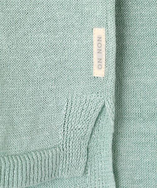 Mademoiselle NON NON / マドモアゼルノンノン ニット・セーター | リネンボーダー＆ムジ クルーネックニットプルオーバー | 詳細2