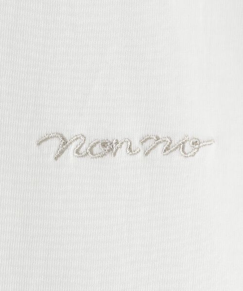 Mademoiselle NON NON / マドモアゼルノンノン Tシャツ | サイロプレミアム天竺ムジ＆ボーダー ボトルネックTシャツ | 詳細2