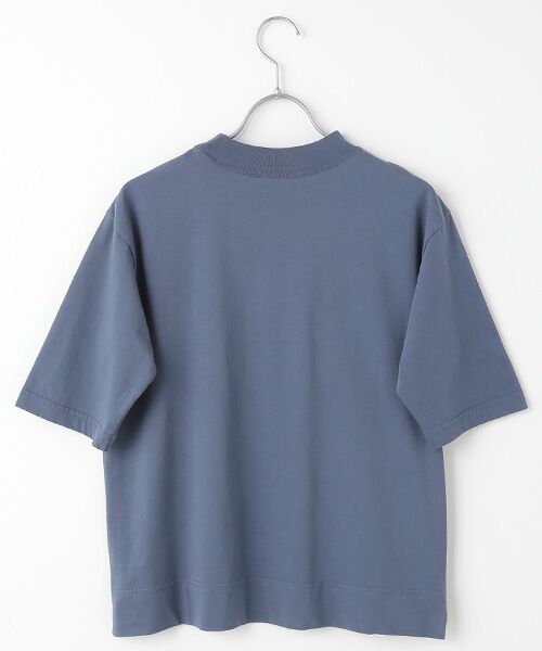 Mademoiselle NON NON / マドモアゼルノンノン Tシャツ | サイロプレミアム天竺ムジ＆ボーダー ボトルネックTシャツ | 詳細4