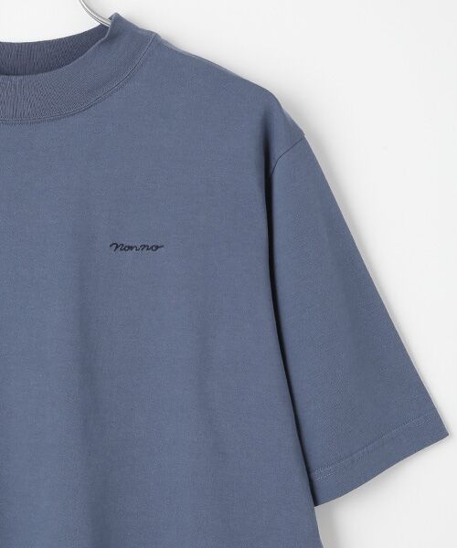 Mademoiselle NON NON / マドモアゼルノンノン Tシャツ | サイロプレミアム天竺ムジ＆ボーダー ボトルネックTシャツ | 詳細5