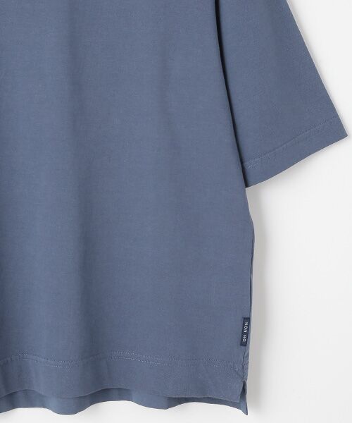 Mademoiselle NON NON / マドモアゼルノンノン Tシャツ | サイロプレミアム天竺ムジ＆ボーダー ボトルネックTシャツ | 詳細6